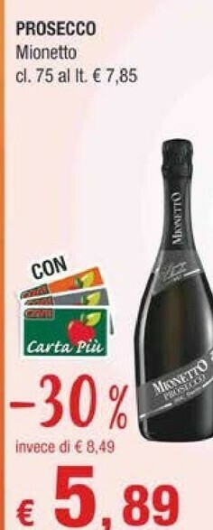 Crai Mionetto Prosecco offerta