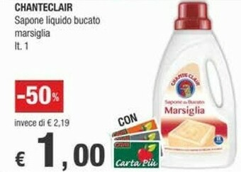 Crai Chanteclair Sapone Liquido Bucato Marsiglia offerta