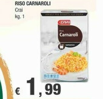 Crai Crai - Riso Carnaroli 1000 G(ml) offerta