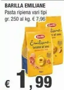 Crai Barilla Garganelli Emiliane 250 G(ml) offerta