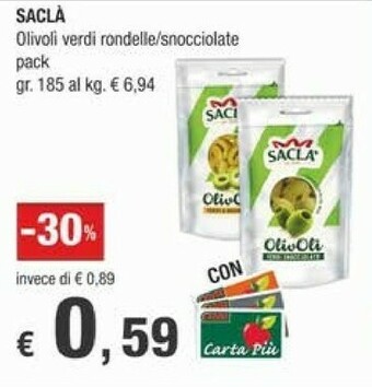 Crai Saclà Olive offerta