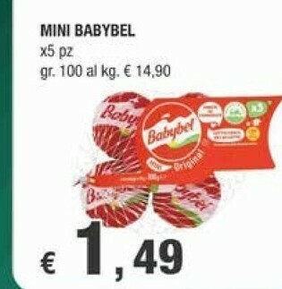 Crai Babybel Formaggio offerta