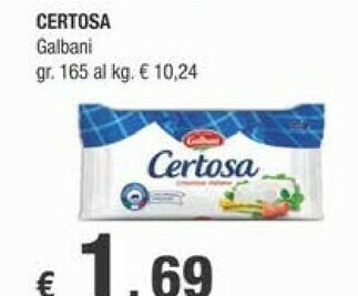 Crai Galbani Certosa offerta