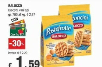 Crai Balocco Biscotti offerta