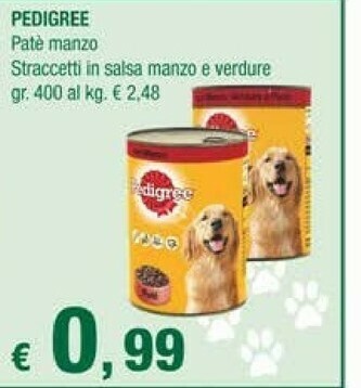 Crai Pedigree Cibo per cani offerta