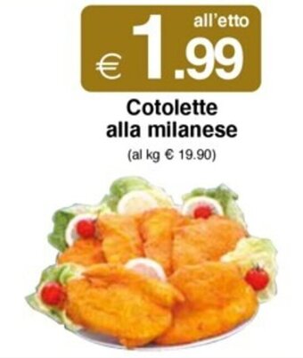 Sì con te Cotolette alla milanese offerta