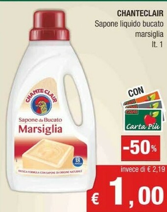 Crai Chanteclair Detersivo lavatrice offerta