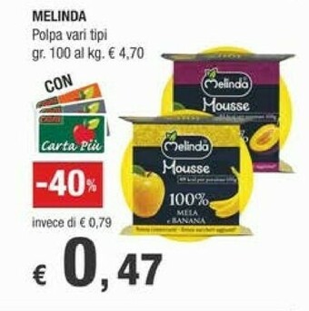 Crai Melinda Frutta offerta