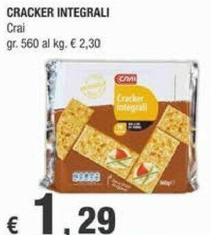 Crai Crackers offerta
