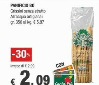 Crai Panificio bo Grissini offerta