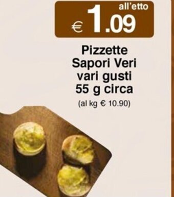 Pizzette Sapori Veri vari gusti 55 g circa