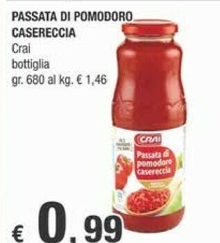 Crai Passata di pomodoro offerta