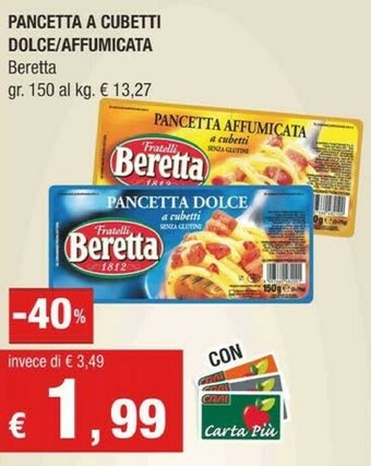 Crai Beretta Pancetta offerta
