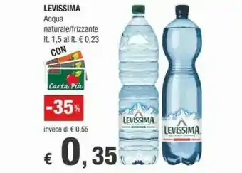 Crai Levissima Acqua Frizzante offerta