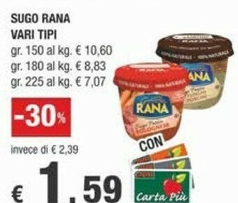 Crai Rana Pesto offerta