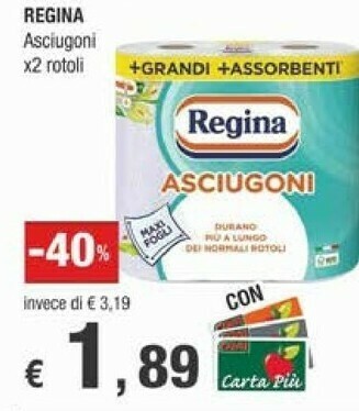 Crai Regina Rotoli di carta offerta