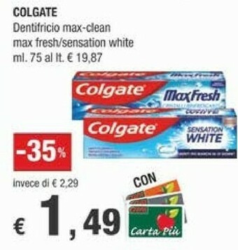 Crai Colgate Dentifricio offerta