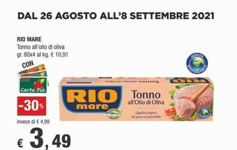 Crai Rio Mare Tonno Rio mare offerta