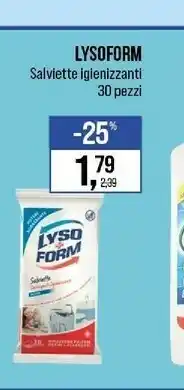 Caddy's Lysoform Salviette Lglenizzanti offerta