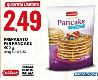 Eurospin Dolciando Preparato Per Pancake offerta