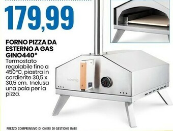 Eurospin Forno Pizza Da Esterno A Gas Gino 44 offerta