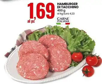 Eurospin Hamburger Di Tacchino offerta