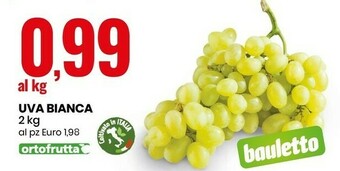 Eurospin Uva Bianca 2 Kg offerta