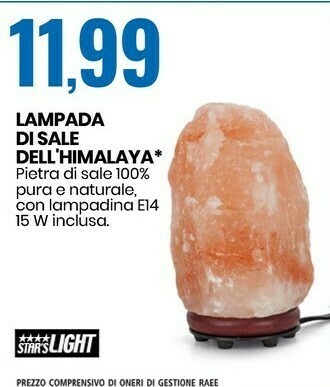 Eurospin Lampada Di Sale Dell'Himalaya offerta
