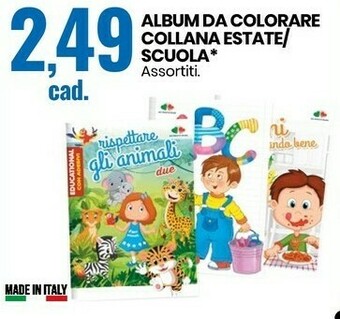 Album Da Colorare Collana Estate/ Scuola