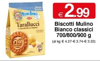 Sì con te Biscotti Mulino Bianco classici 700/800/900 g offerta