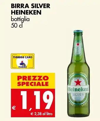 BIRRA SILVER HEINEKEN bottiglia 50 cl