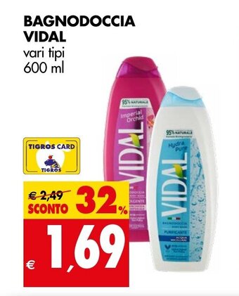 BAGNODOCCIA VIDAL vari tipi 600 ml