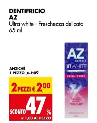 DENTIFRICIO AZ Ultra white - Freschezza delicata 65 ml