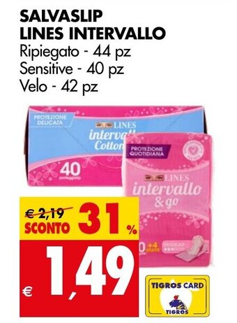 SALVASLIP LINES INTERVALLO
