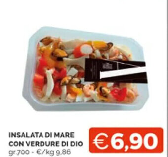 Mercatò INSALATA DI MARE CON VERDURE DI DIO gr.700 offerta