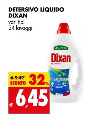 Tigros DETERSIVO LIQUIDO DIXAN vari tipi 24 lavaggi offerta