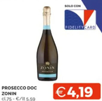 PROSECCO DOC ZONIN cl. 75