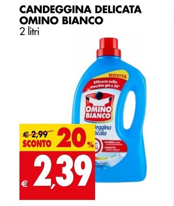 Tigros CANDEGGINA DELICATA OMINO BIANCO 2 litri offerta