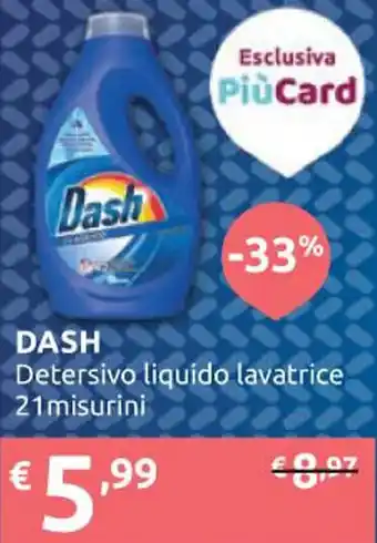 Ipersoap DASH Detersivo liquido lavatrice 21misurini offerta