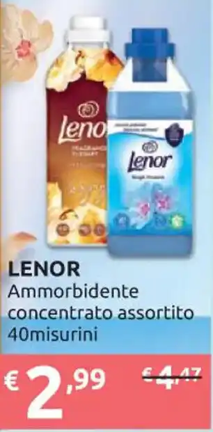 Ipersoap LENOR Ammorbidente concentrato assortito 40misurini offerta