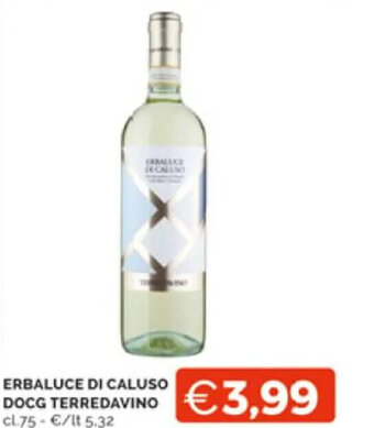 Mercatò ERBALUCE DI CALUSO DOCG TERREDAVINO cl.75 offerta