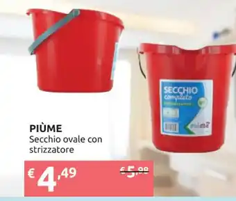Ipersoap PIÙME Secchio ovale con strizzatore offerta