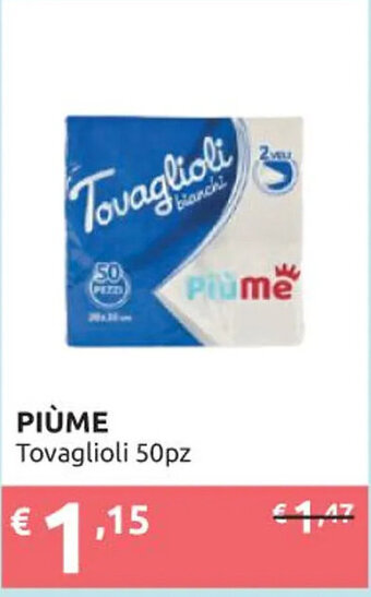 Ipersoap PIÙME Tovaglioli 50pz offerta