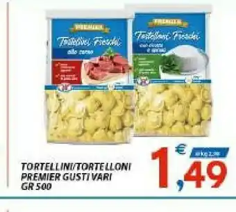Vivo Supermercati Premier Tortellini Fresche 500 G offerta