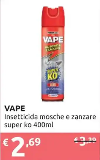 Ipersoap VAPE Insetticida mosche e zanzare super ko 400ml offerta