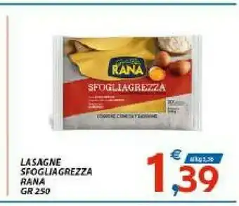 Vivo Supermercati Rana Lasagne Sfoglia Grezza 250 G offerta