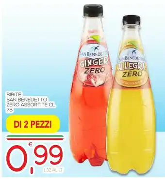 Vivo Supermercati San Benedetto Ginger Zero 750 G(ml) offerta