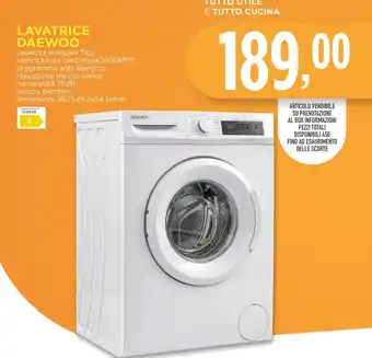 Conad LAVATRICE DAEWOO offerta