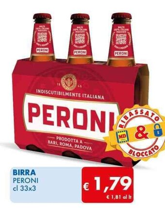 MD Discount BIRRA PERONI cl 33x3 offerta