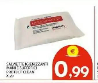 Salviette Igienizzanti Mani E Superfici Protect Clean
